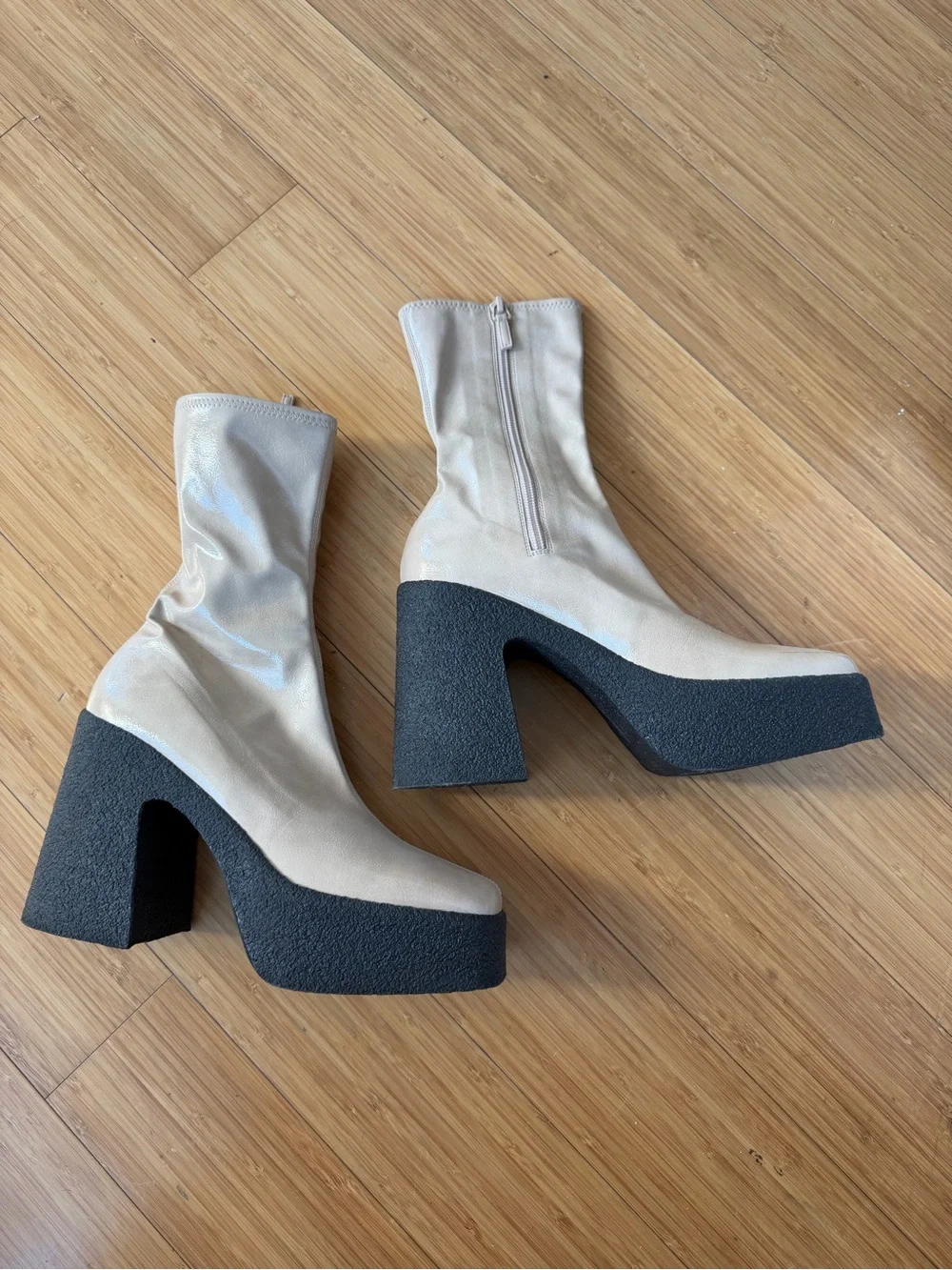 Stella McCartney Faux Leather Platform Boots